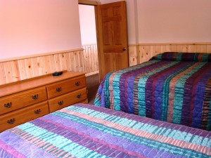 Cabin 9 Bedroom with queen and twin bed